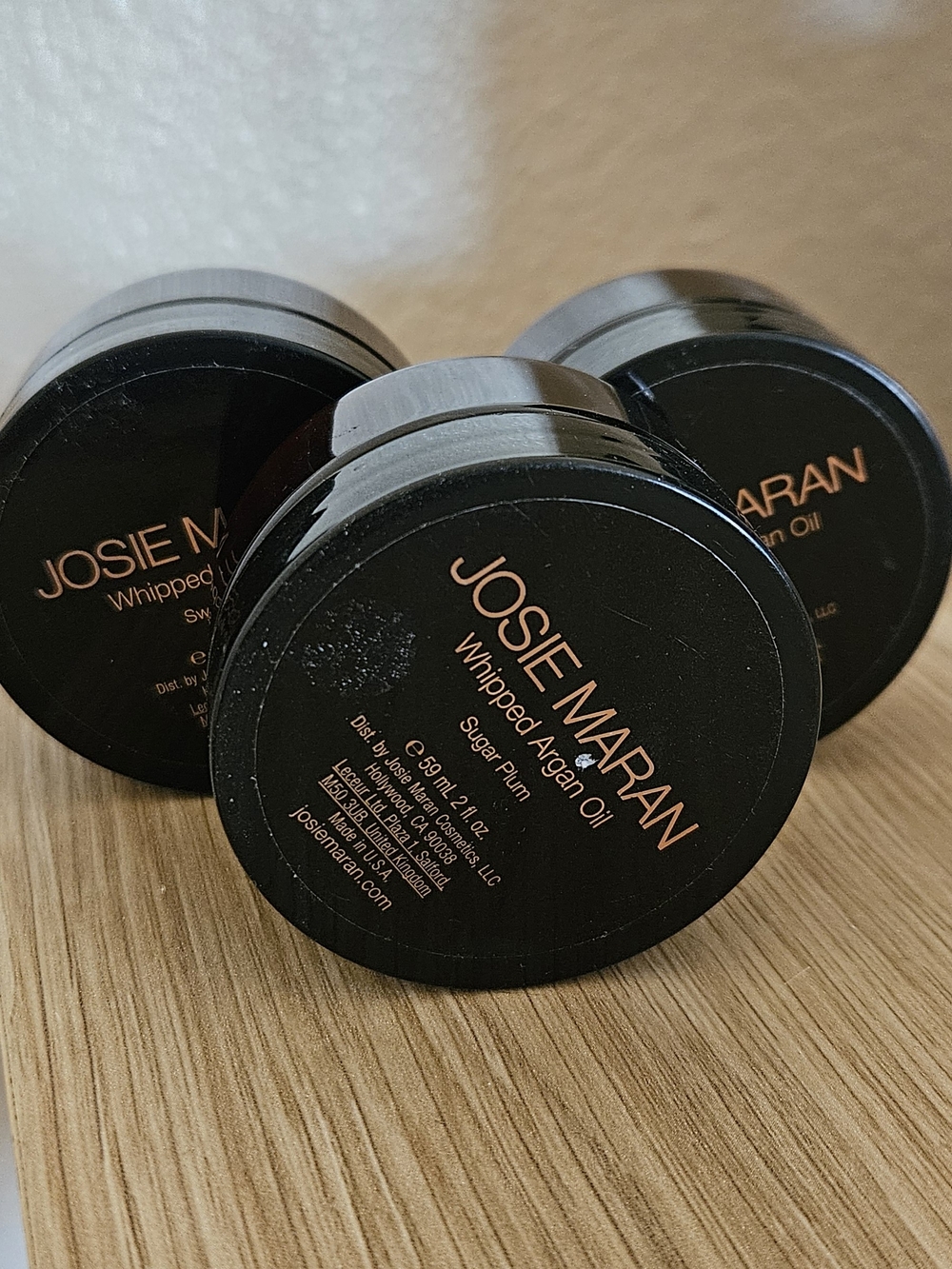 JOSIE MARAN Whipped Argan Oil Body Butter - Sweet Holly, Sugar Plum, Gingerbread